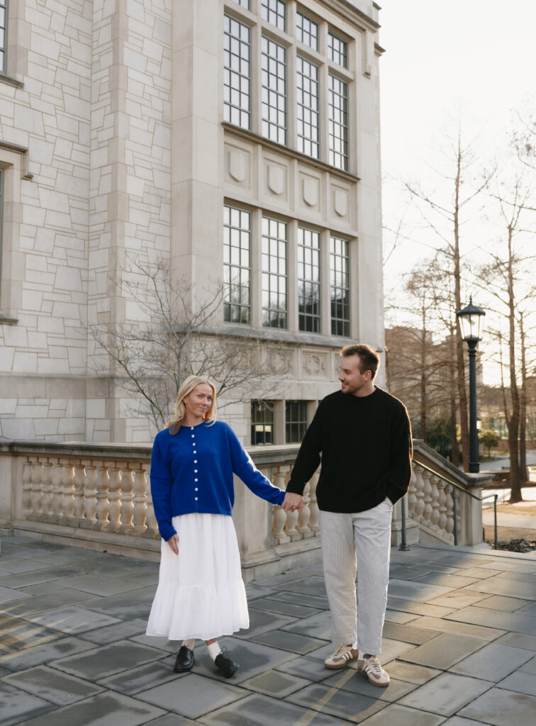 University of Arkansas Engagement Session film photography