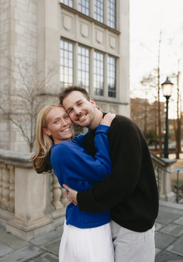 University of Arkansas Engagement Session film photography