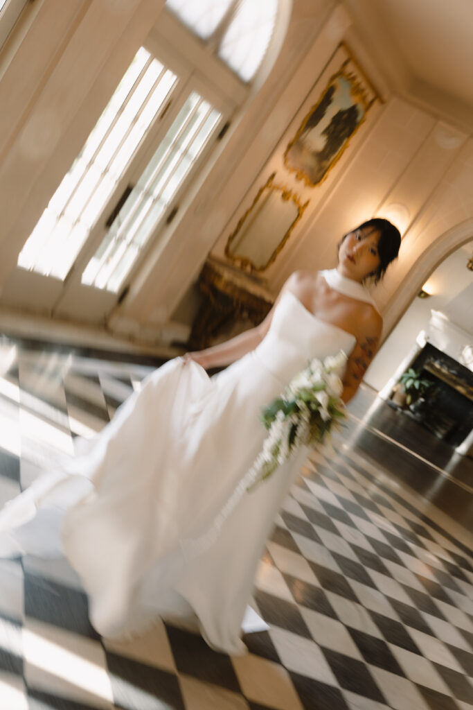 Tulsa Garden Center bridal photoshoot