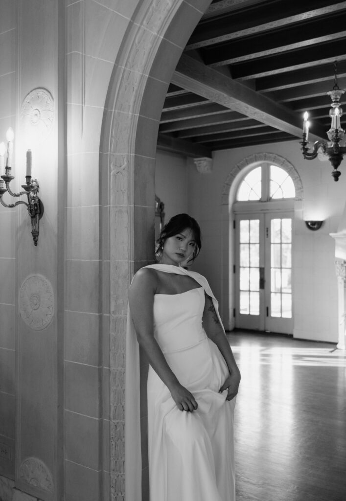 Tulsa Garden Center bridal photoshoot