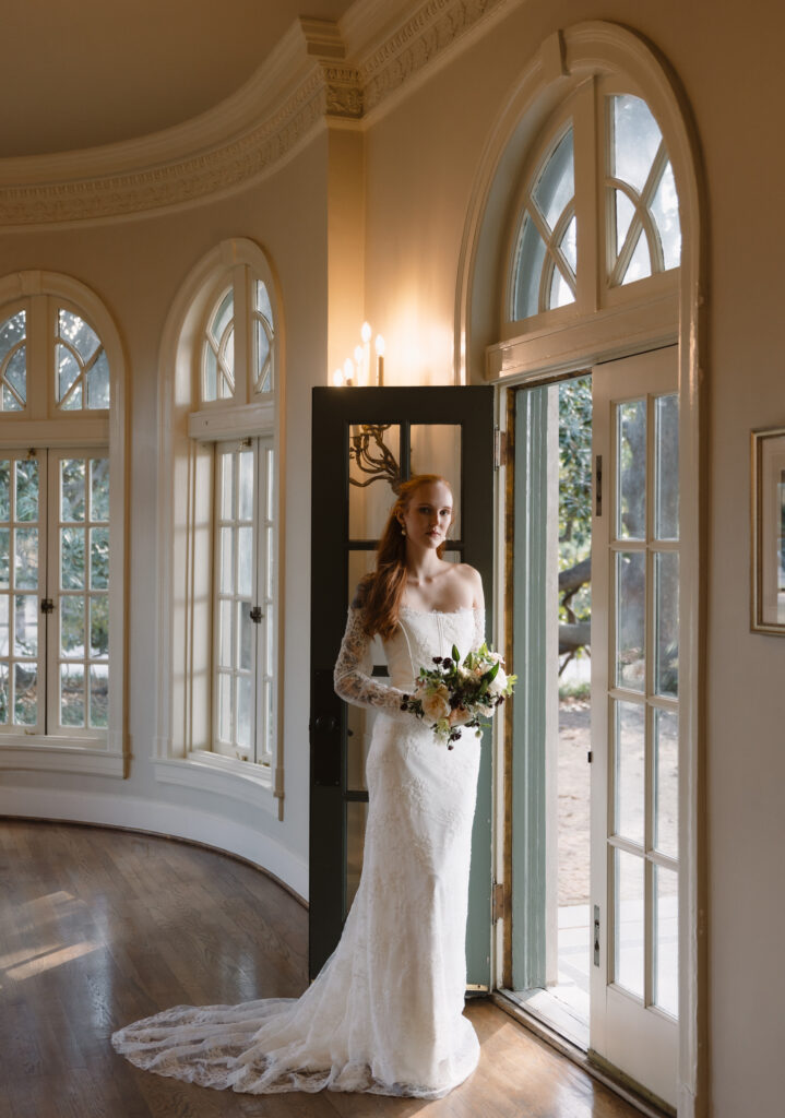 Tulsa Garden Center bridal photoshoot