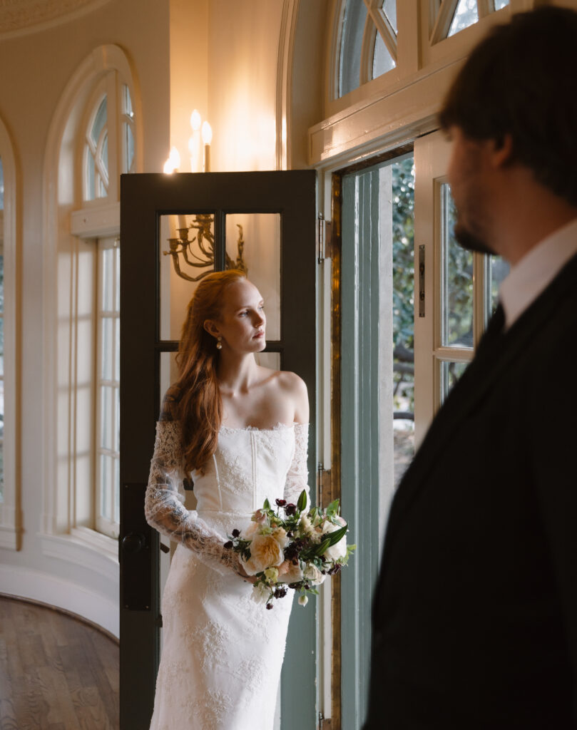 Tulsa Garden Center bridal photoshoot