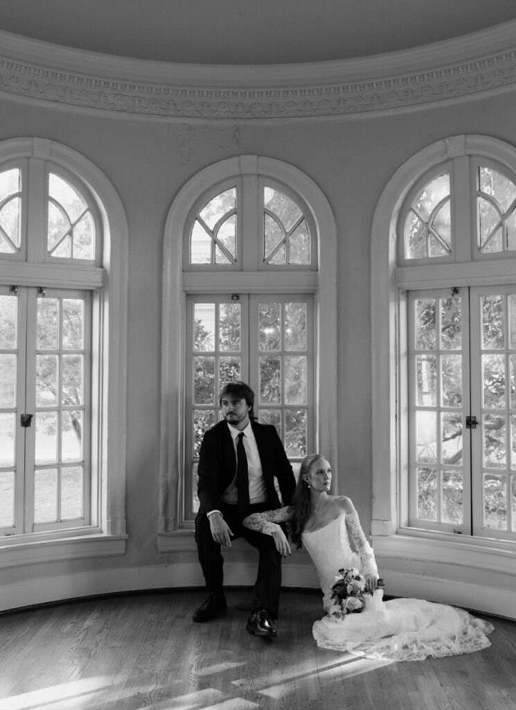 Tulsa Garden Center bridal photoshoot