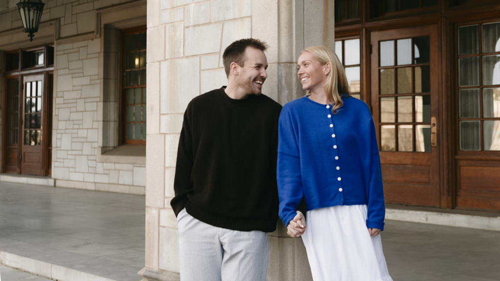 University of Arkansas Engagement Session film photography